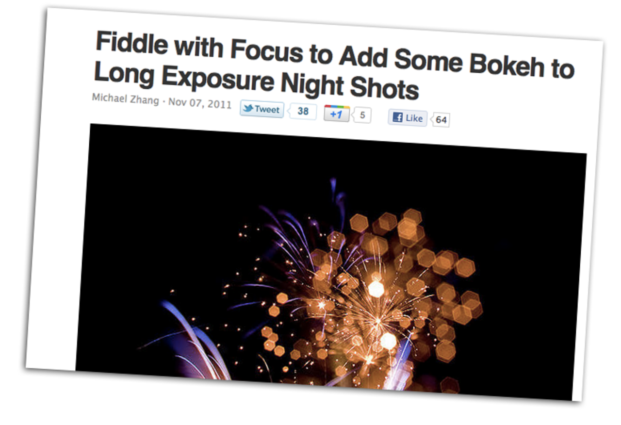 Häftig teknik för fyreverkerifoto