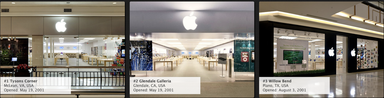 Bilder på alla Apple Stores samlade