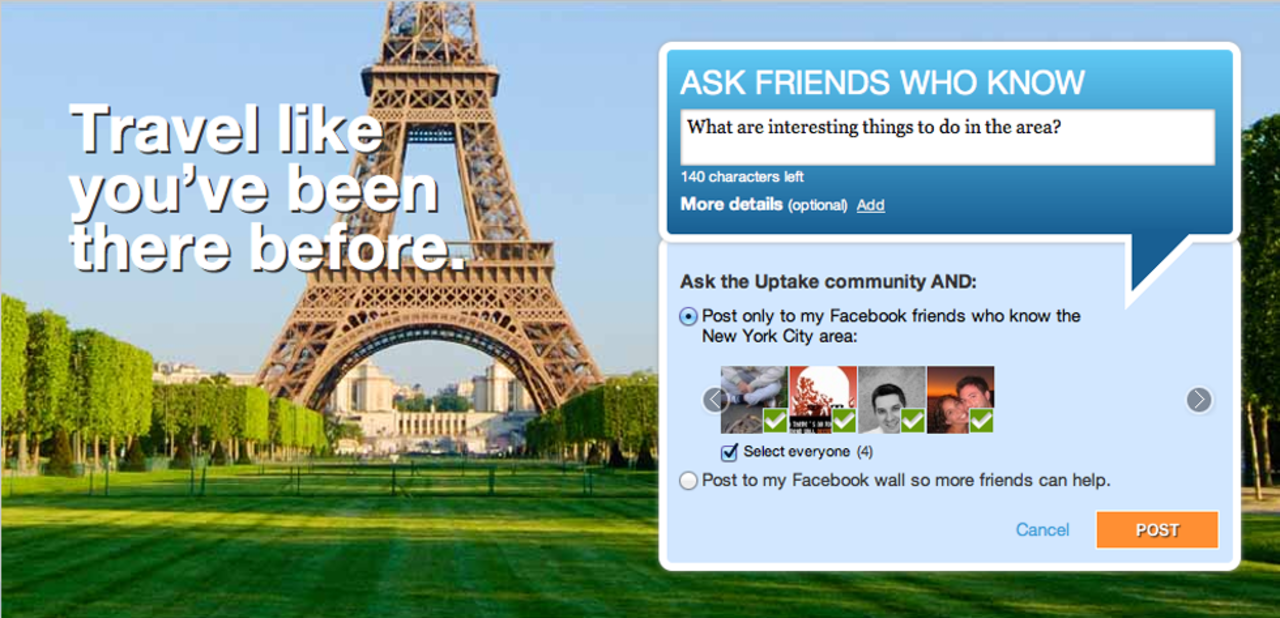 Uptake hjälper dig på resan