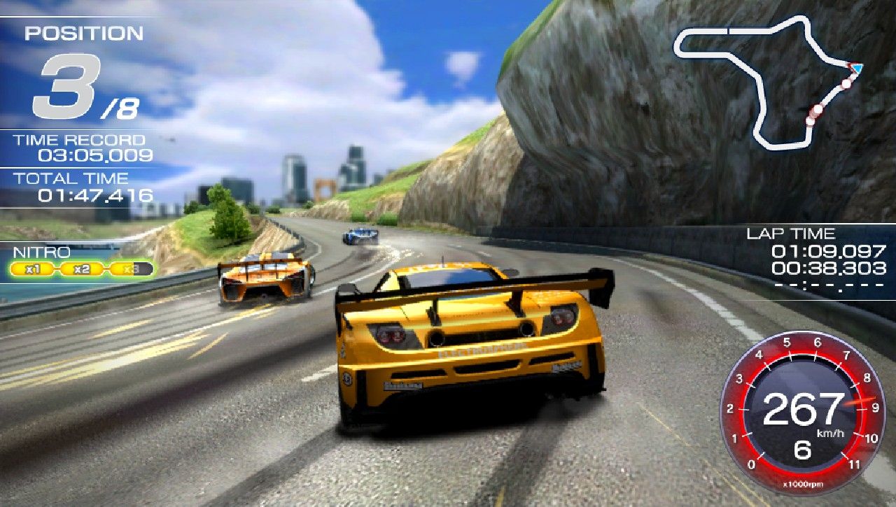 Ridge Racer har endast tre banor