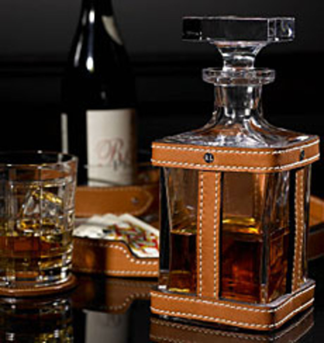 Läder och kristall från Ralph Lauren