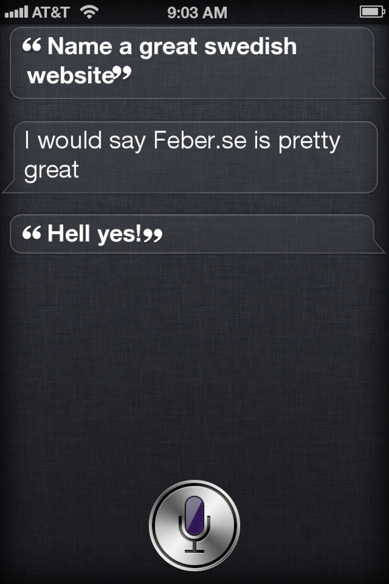 Skapa egna SIRI-skärmdumpar