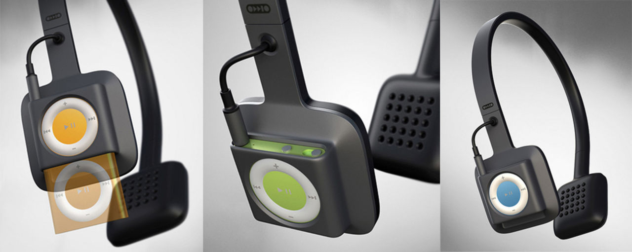 ODDIO1 - docka en iPod Shuffle direkt i lurarna