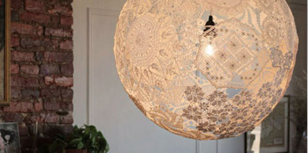 Spetsmönster på tak och väggar