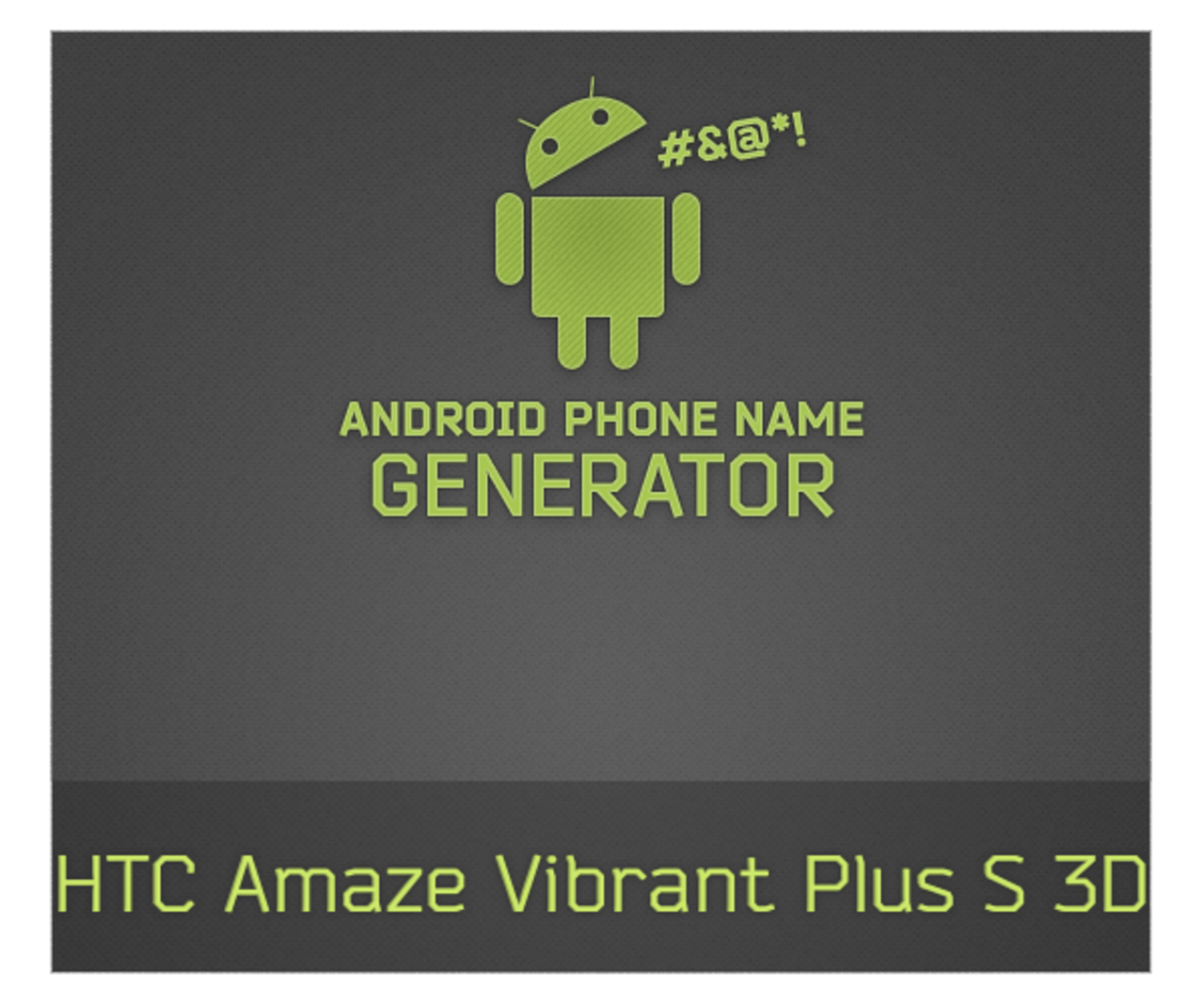 Namngenerator till nya Android-telefoner