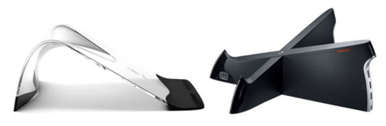 Två laptop-ställ från Logitech