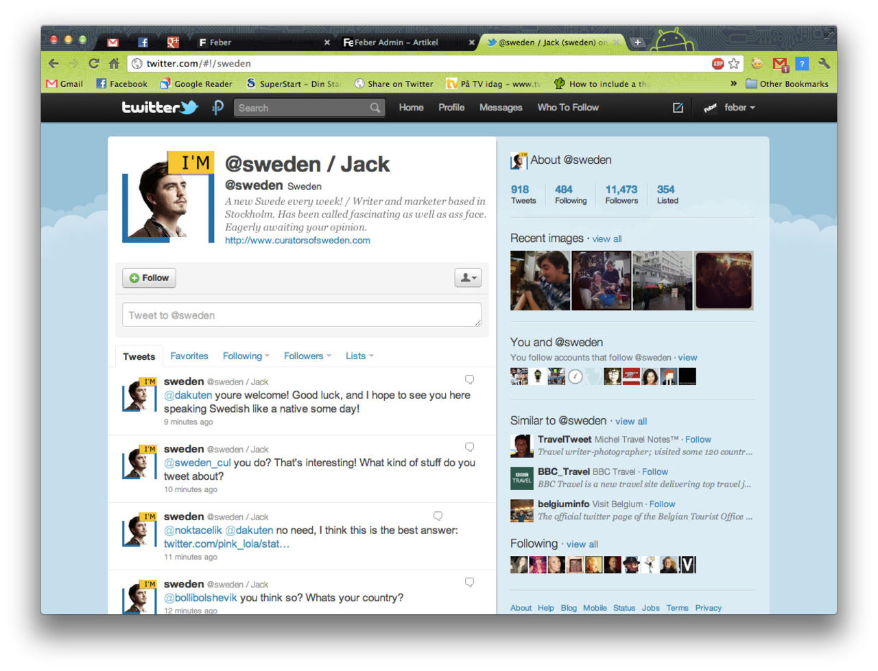 Sveriges officiella Twitter-konto sköts nu av vanliga svenskar