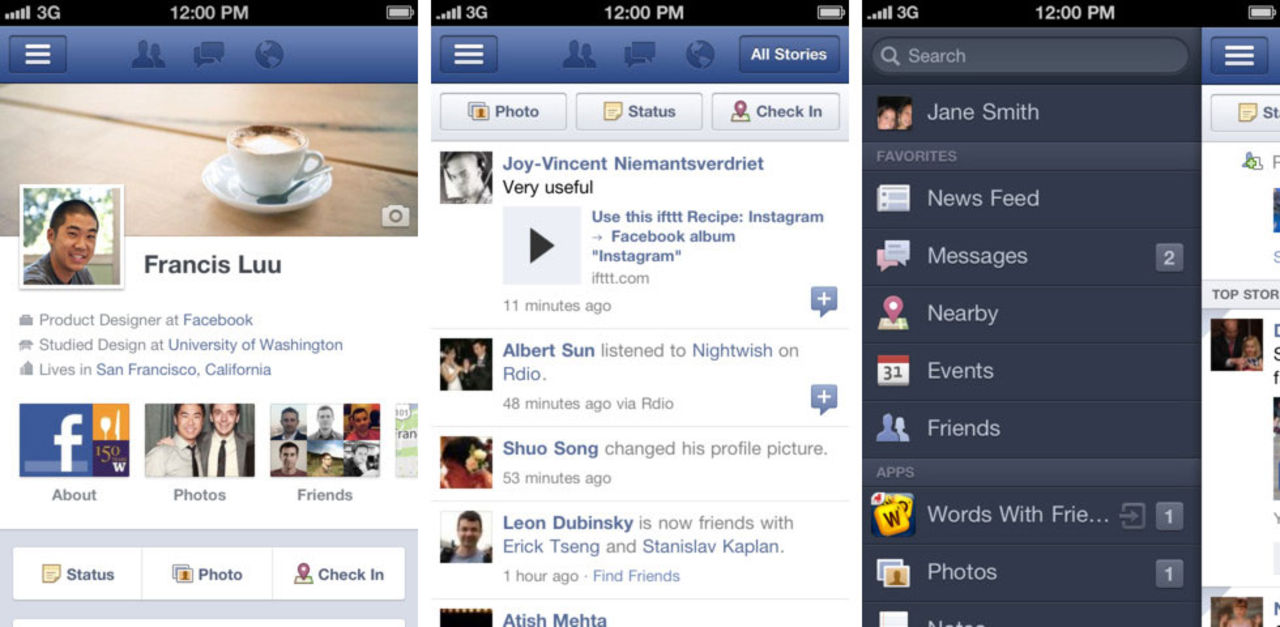 Facebook uppdaterar iOS-app