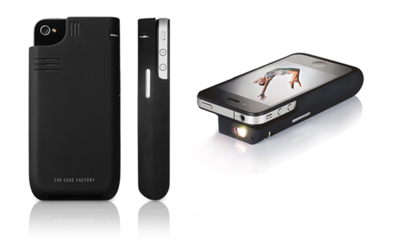 iPhone-skal med inbyggd projektor