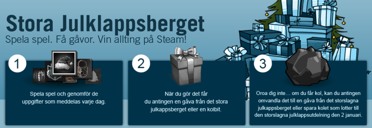 Steam håller jul-REA