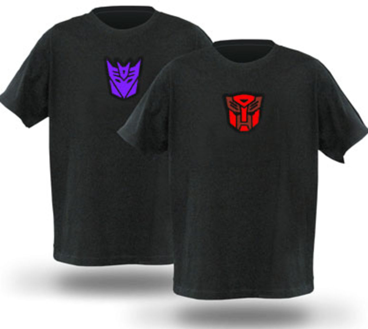 T-shirt med animerad Transformers-logga