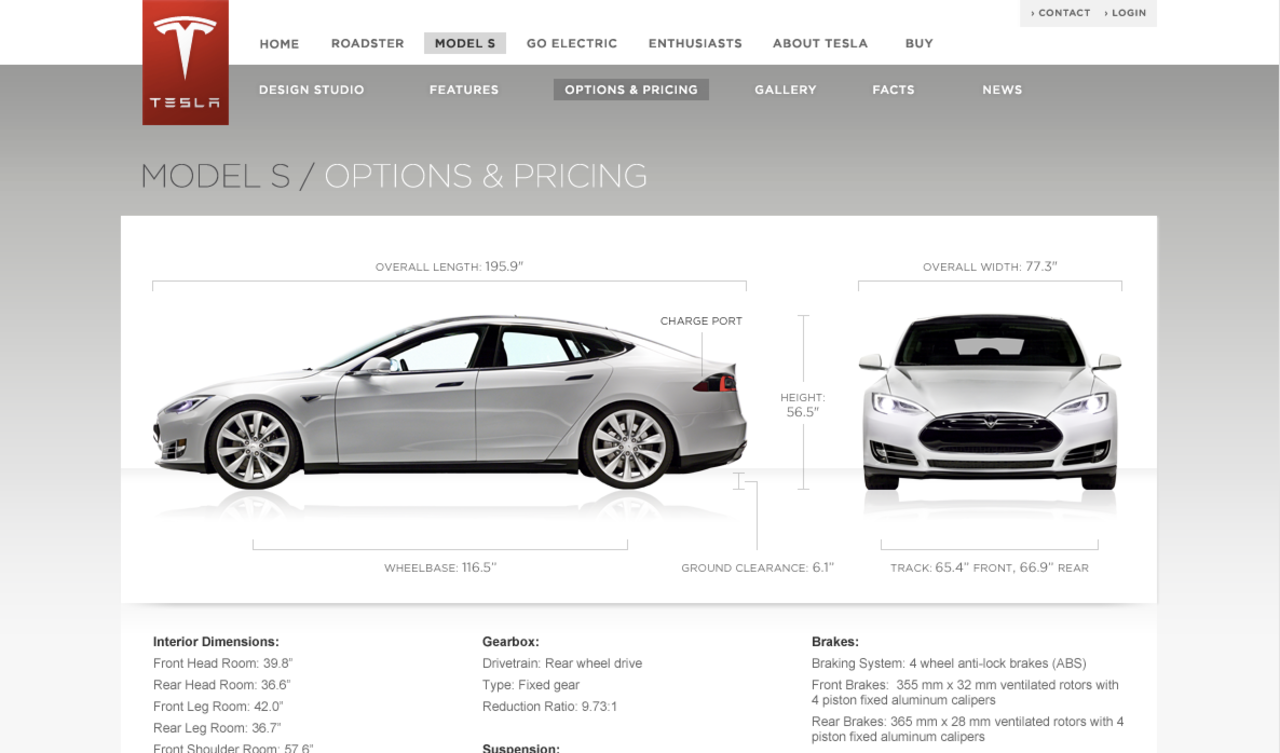 Priser klara för Tesla Model S
