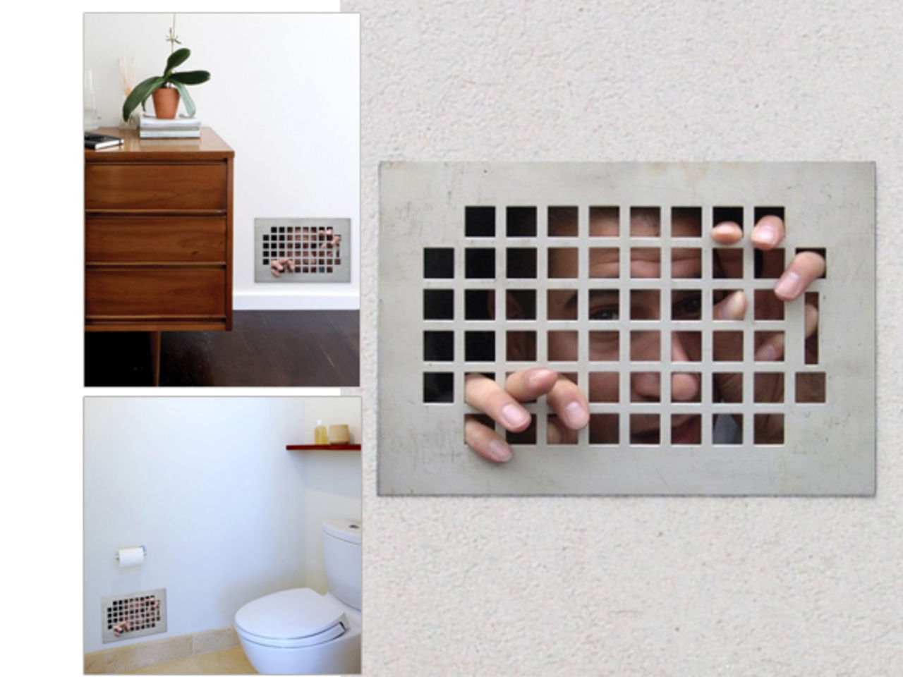 En fånge i ventilatonstrumman