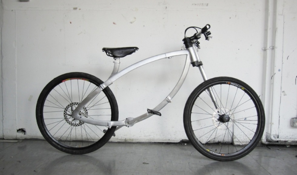 Snyggt ihopfällande cykel