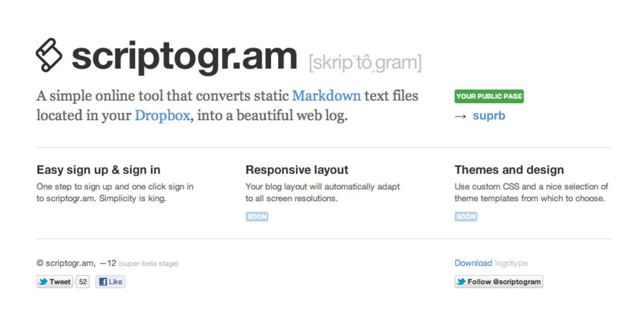 Blogga med hjälp av Dropbox