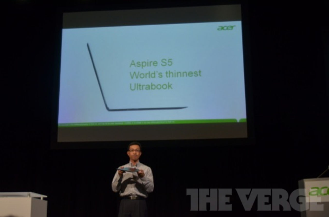 Acer tillkännager Aspire S5