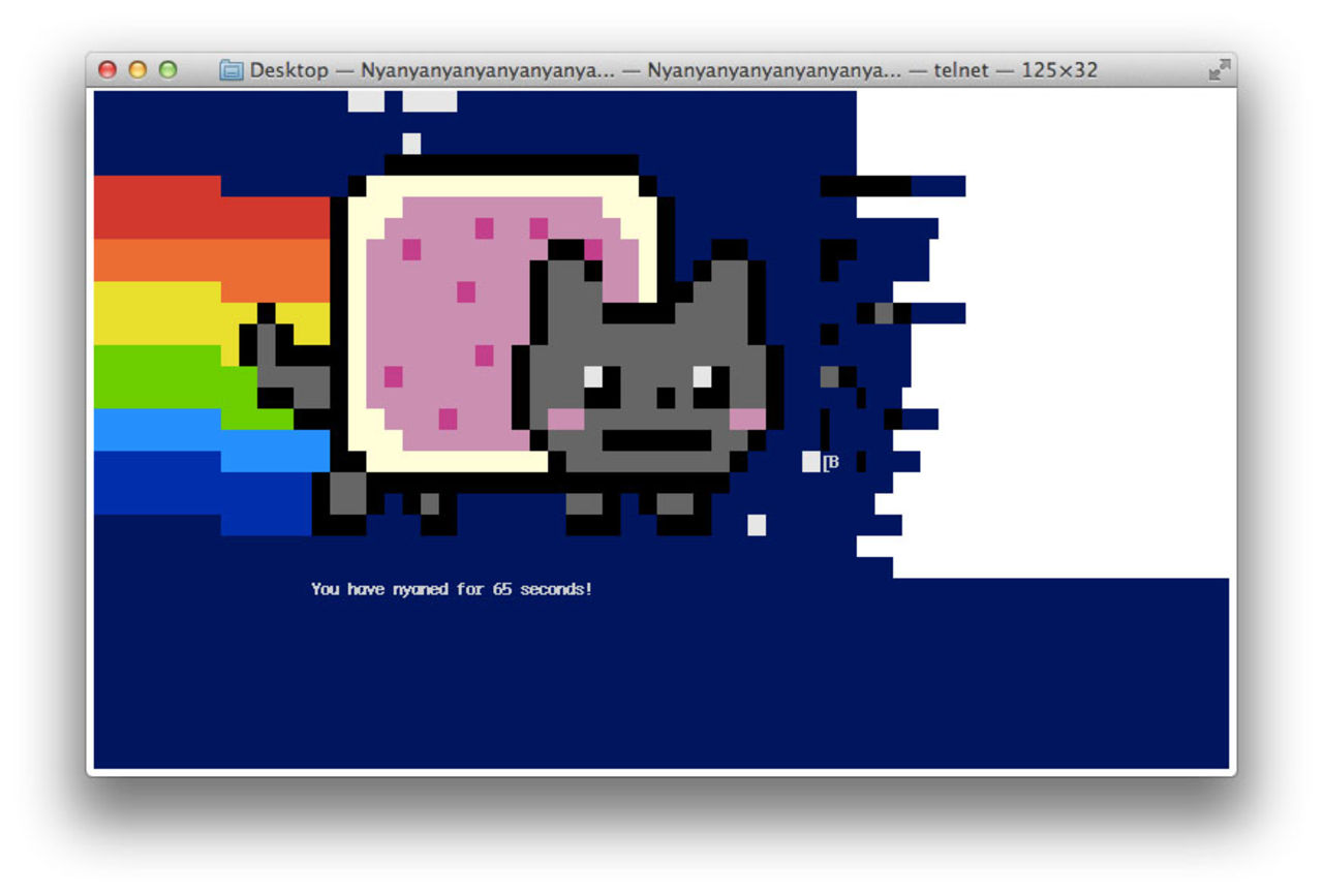 Nyan Cat på telnet