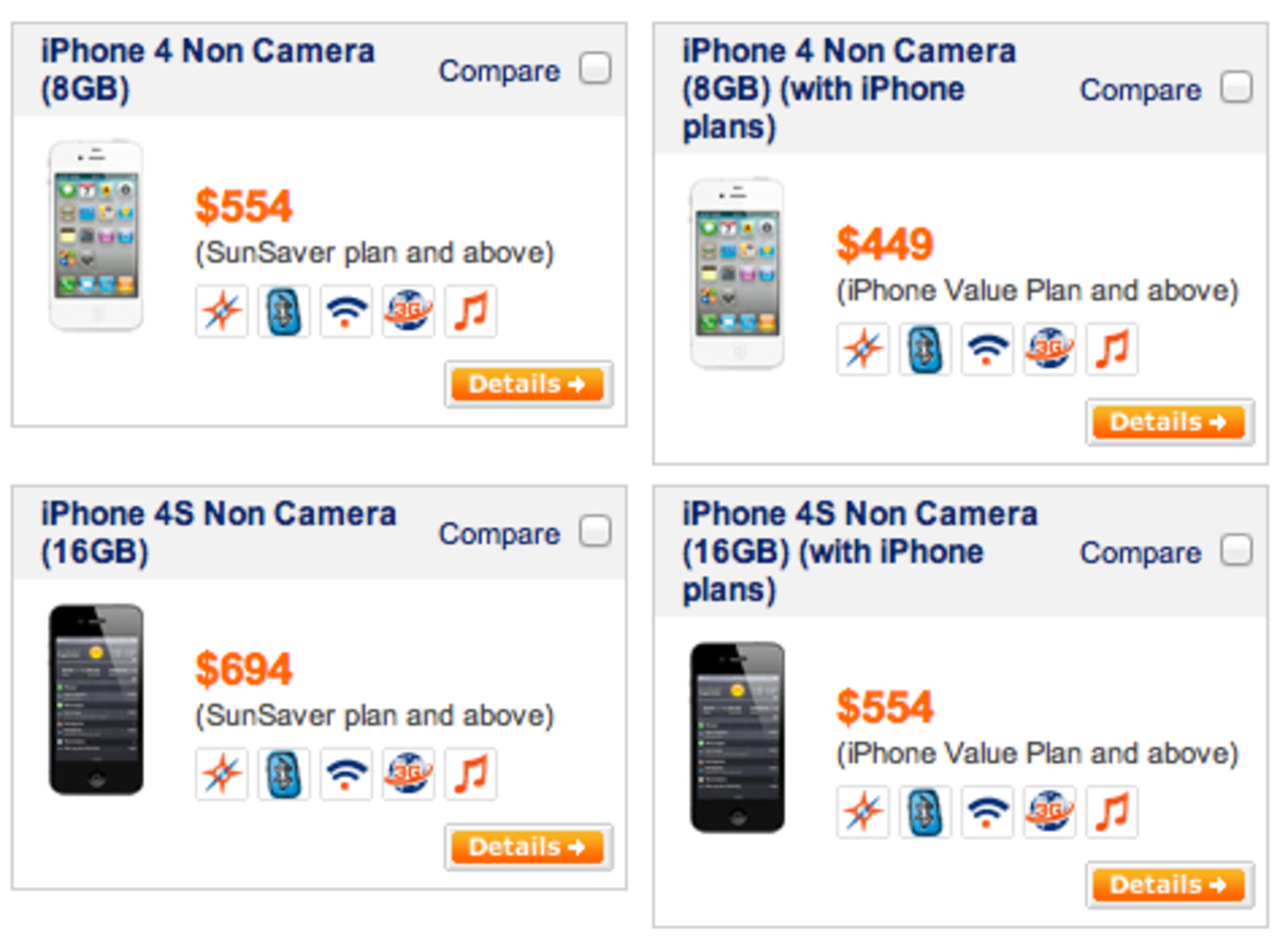 Kameralösa iPhones börjar säljas i Singapore