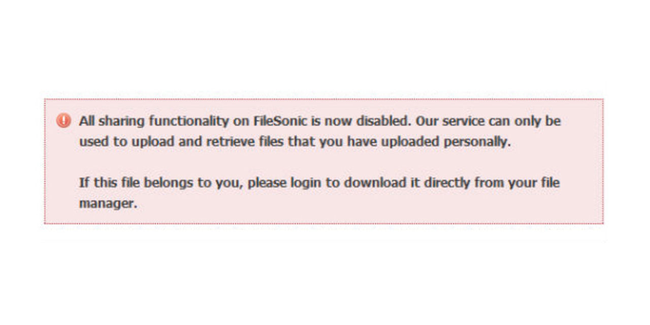 Filesonic stänger ner sin fildelnings-tjänst