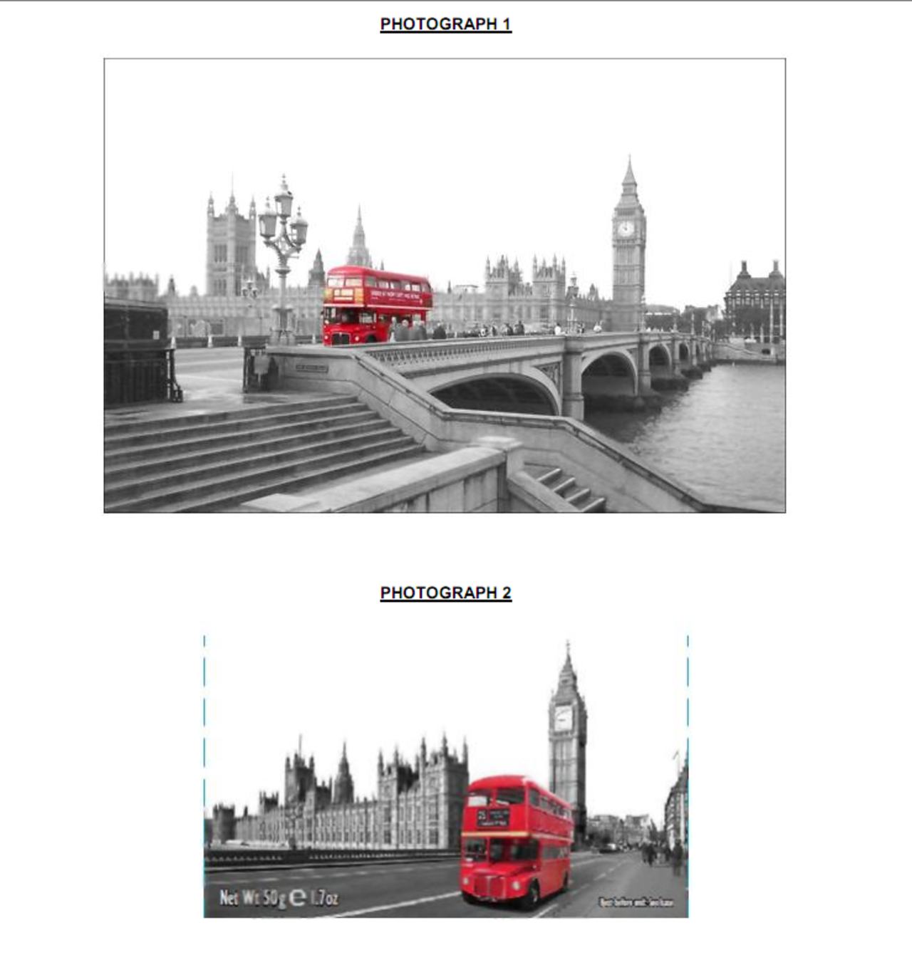 Olagligt att härma ett fotografi