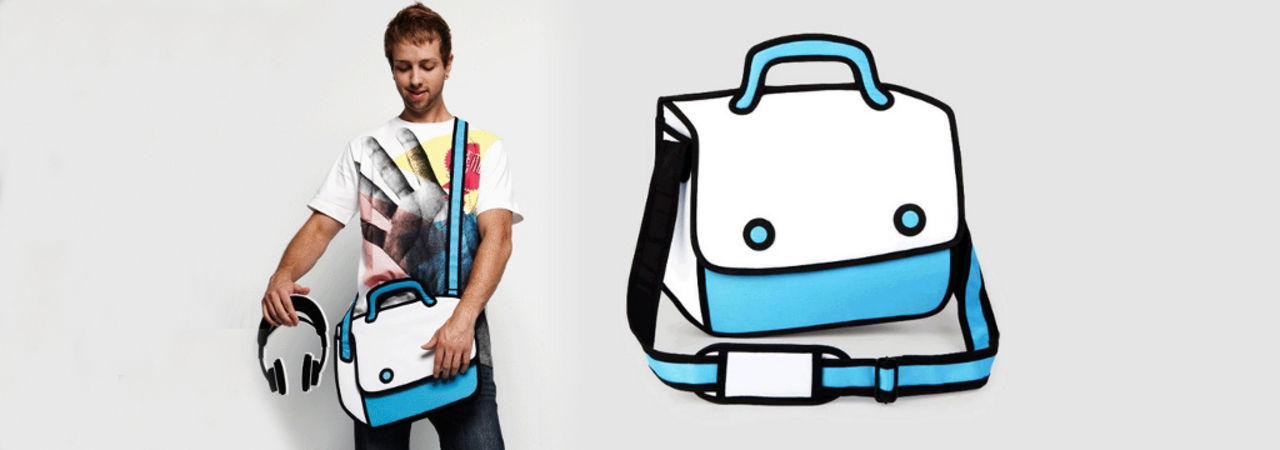 Skön väska som ser tecknad ut