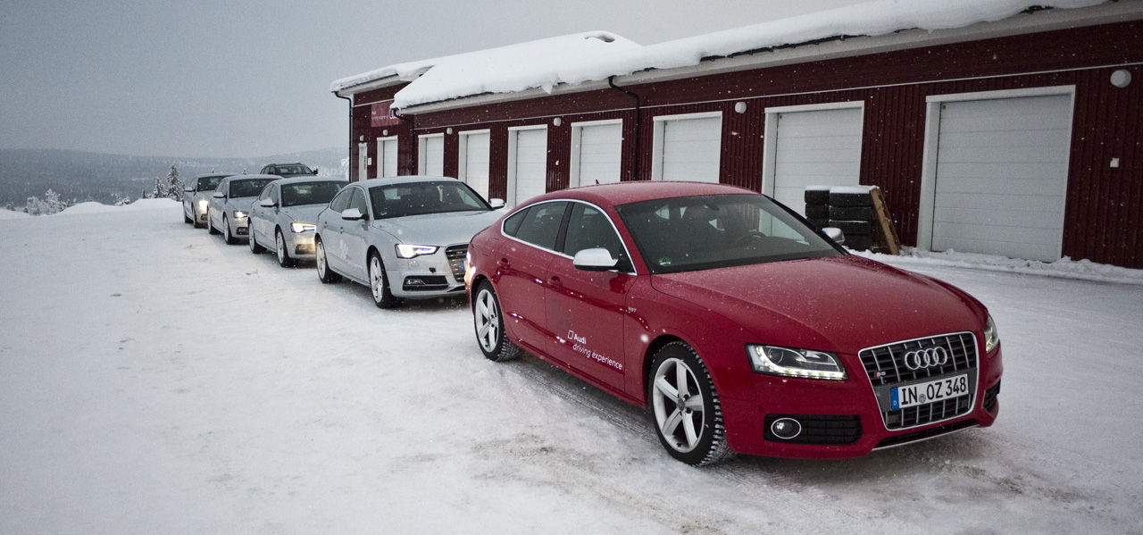 En tur med Audi S5 på isen