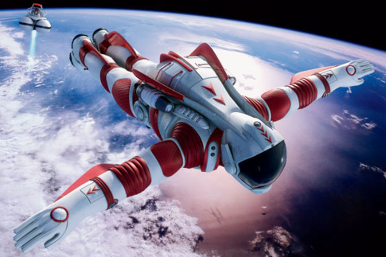 Hoppa fallskärm från rymden?