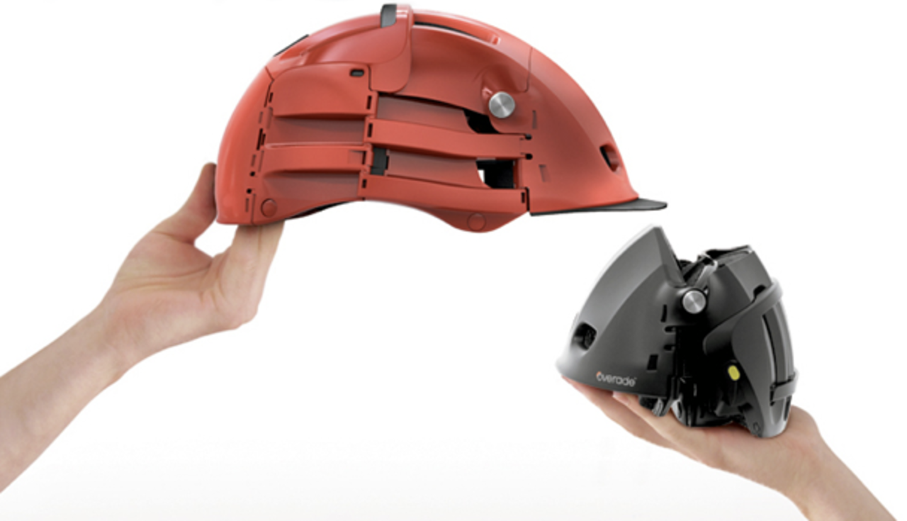 Ihopfällbar cykelhjälm