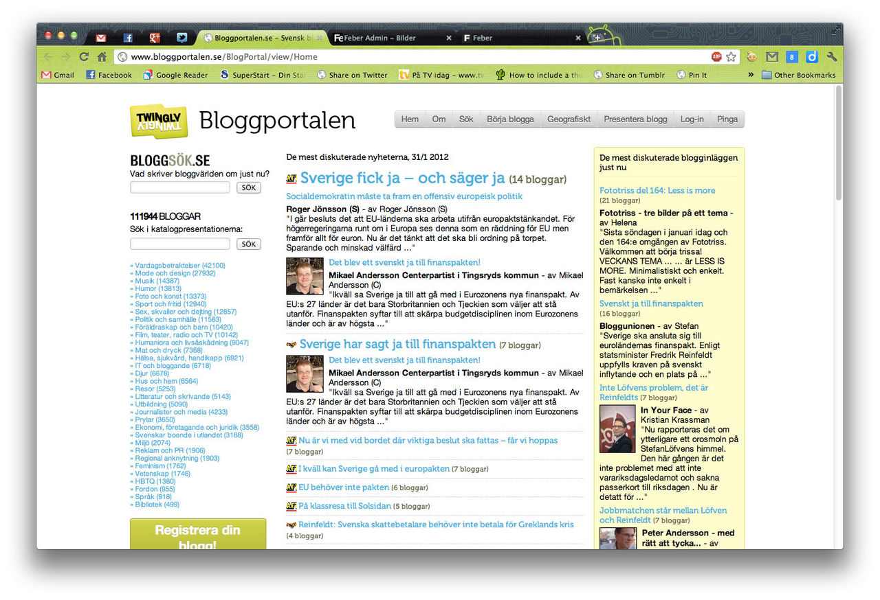 Twingly kickar igång Bloggportalen igen