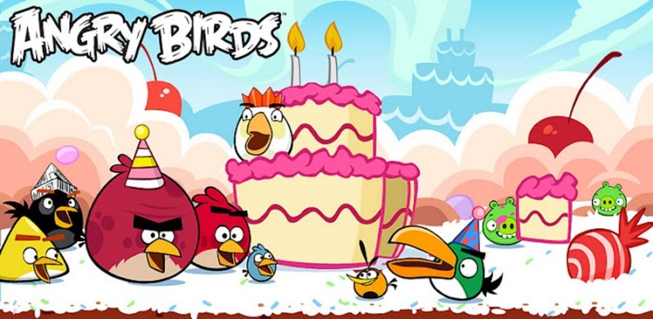 Angry Birds firar 2 år med tårta och 15 nya banor
