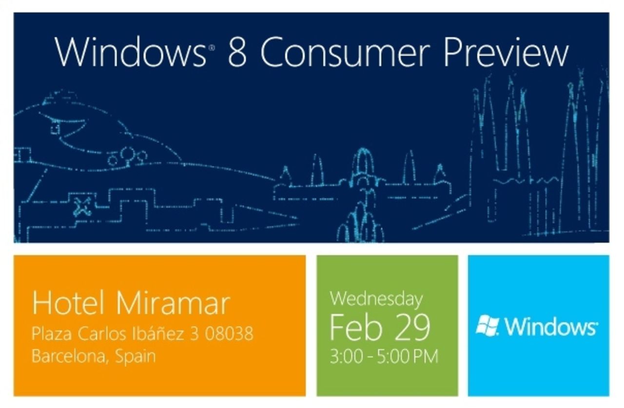 Microsoft släpper snart Windows 8 Consumer Preview