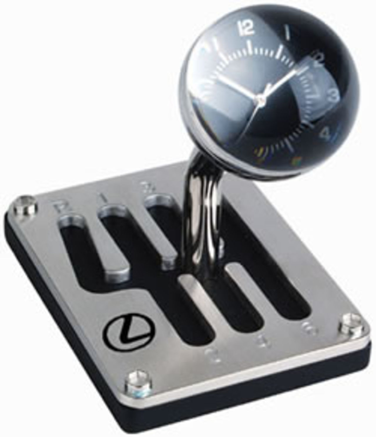 En klocka i en växelspak