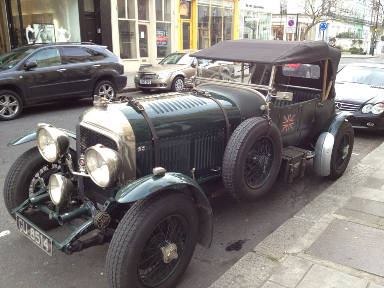 En klassisk Bentley i London