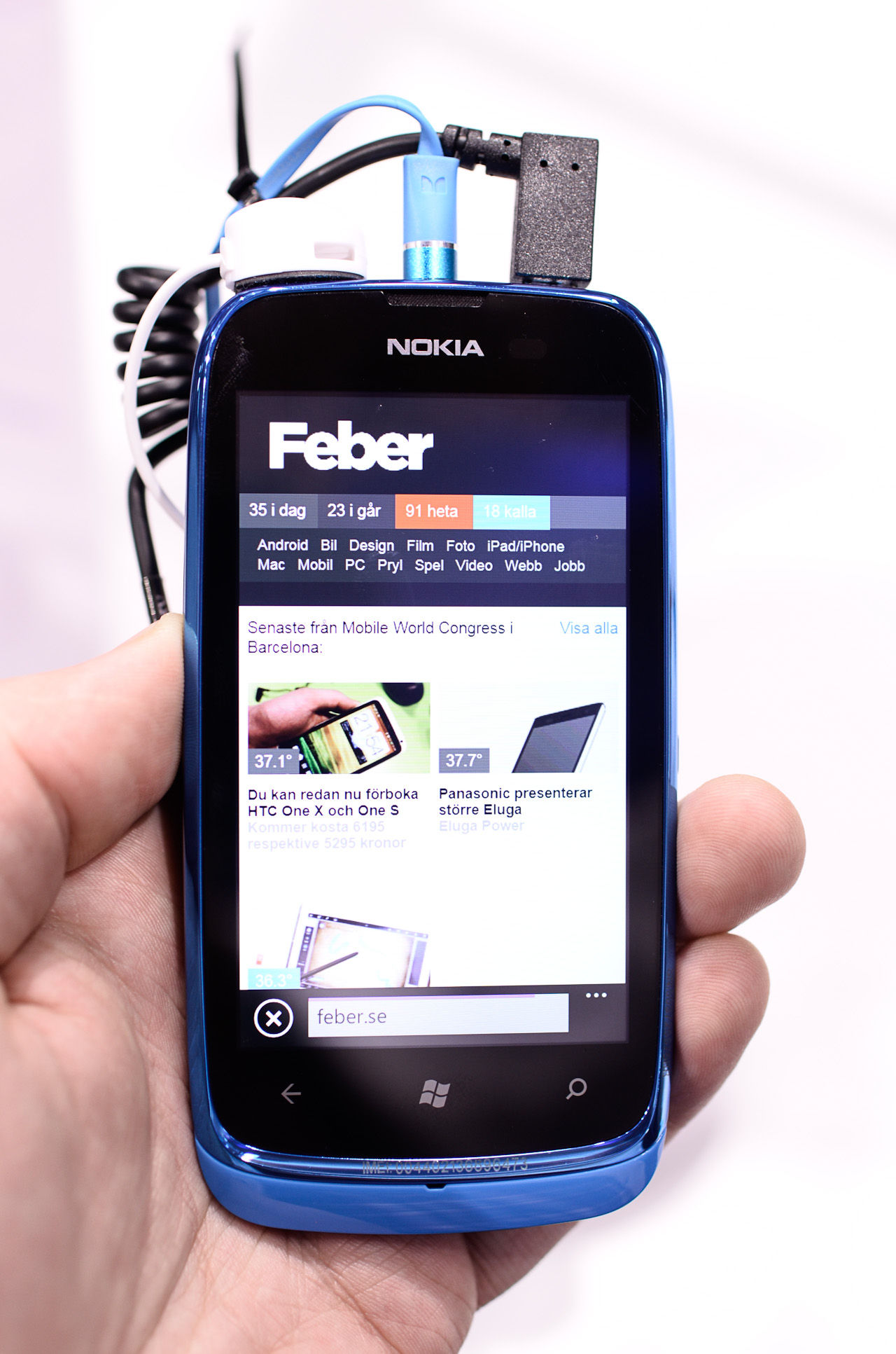 Första intrycken av Nokia Lumia 610