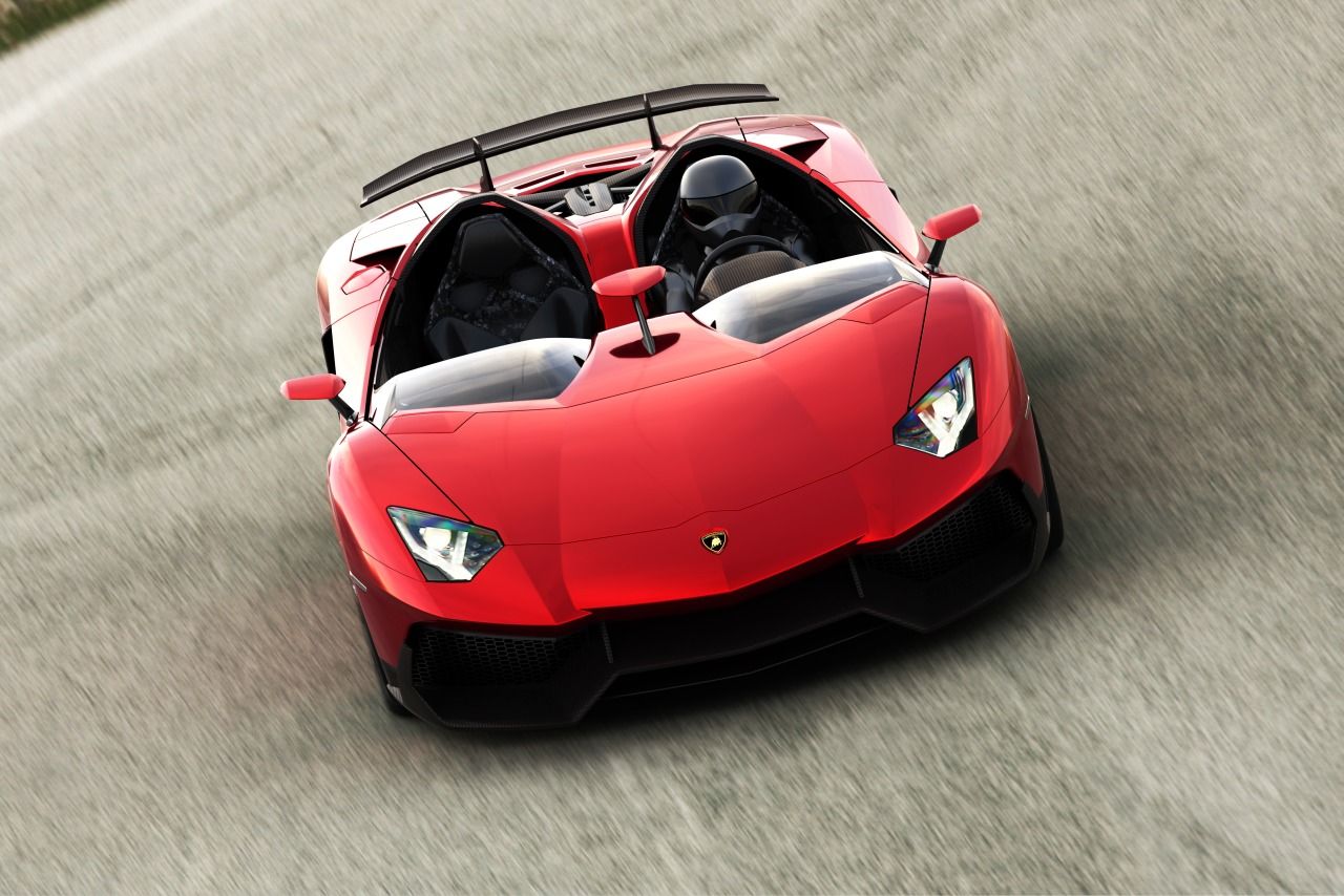Mer bilder på Lamborghinis roliga koncept Aventador J