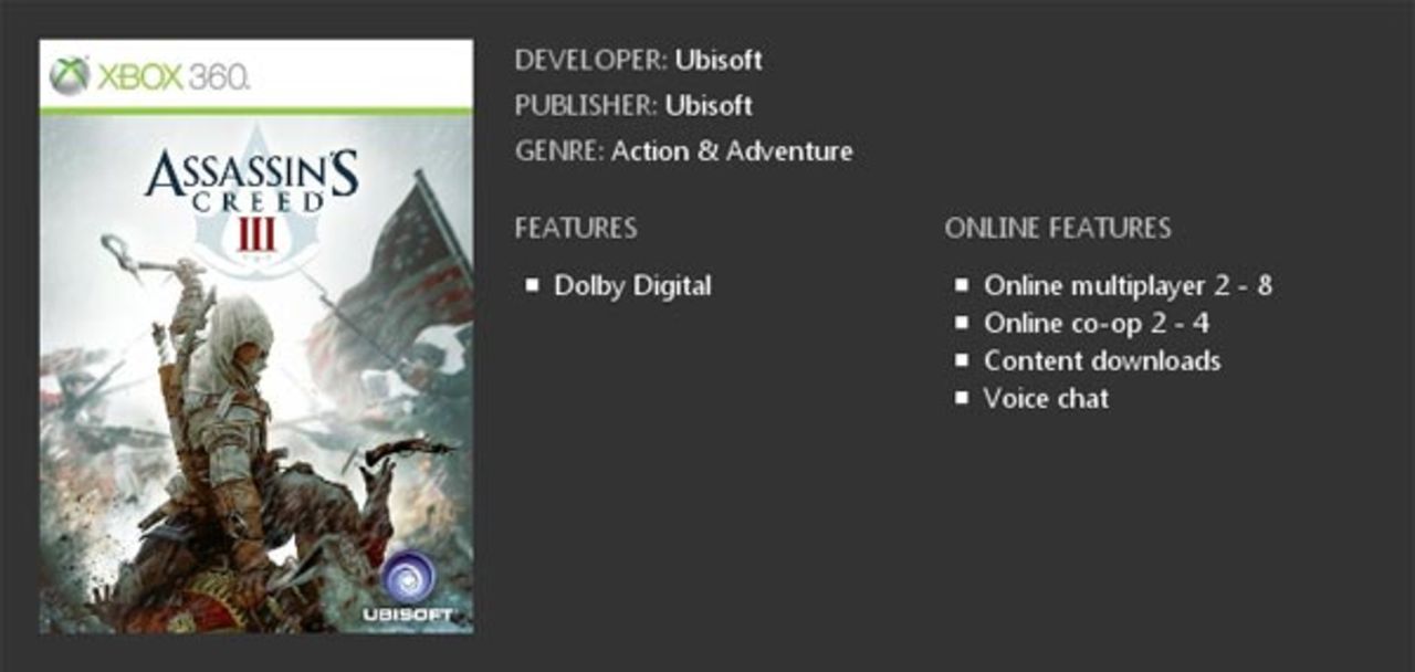 Assassin's Creed III har co-op