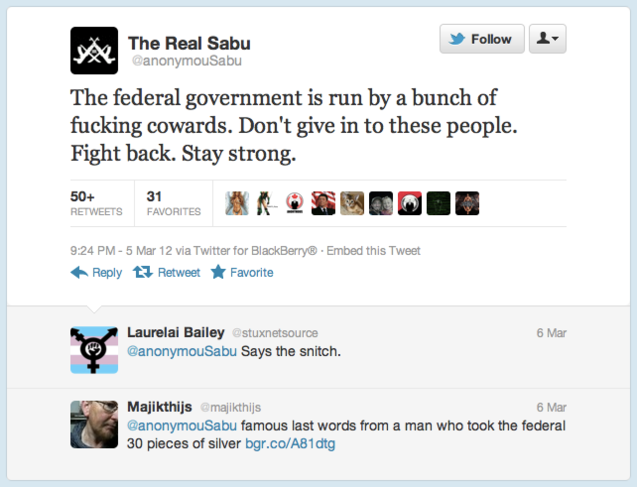 LulzSec-ledaren Sabu arbetade med FBI