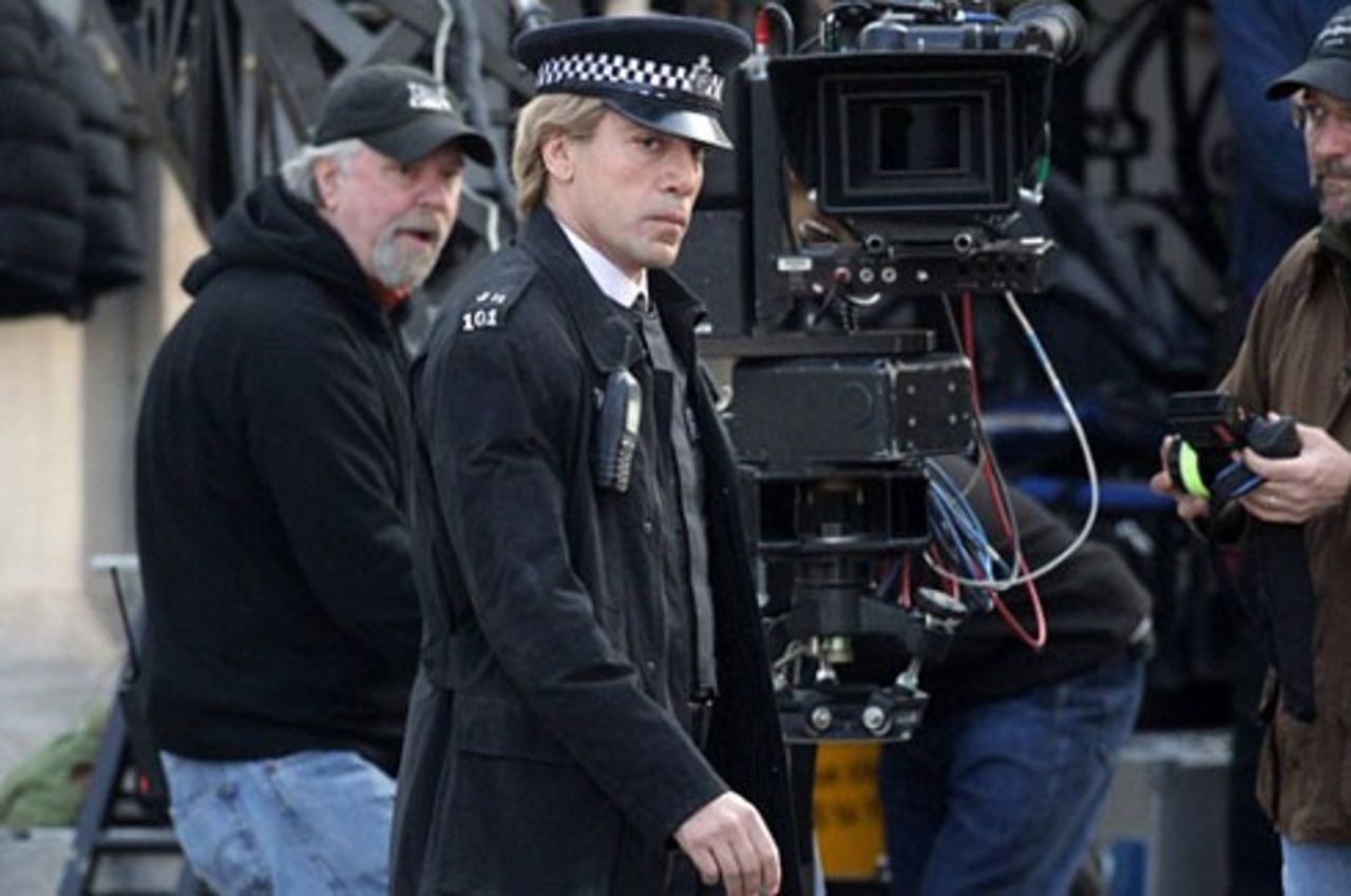 Bardems Bond-skurk fångad på bild