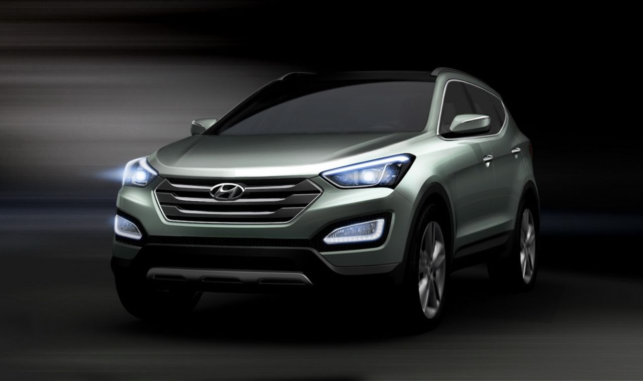 Hyundai visar första bilderna på nästa Santa Fe