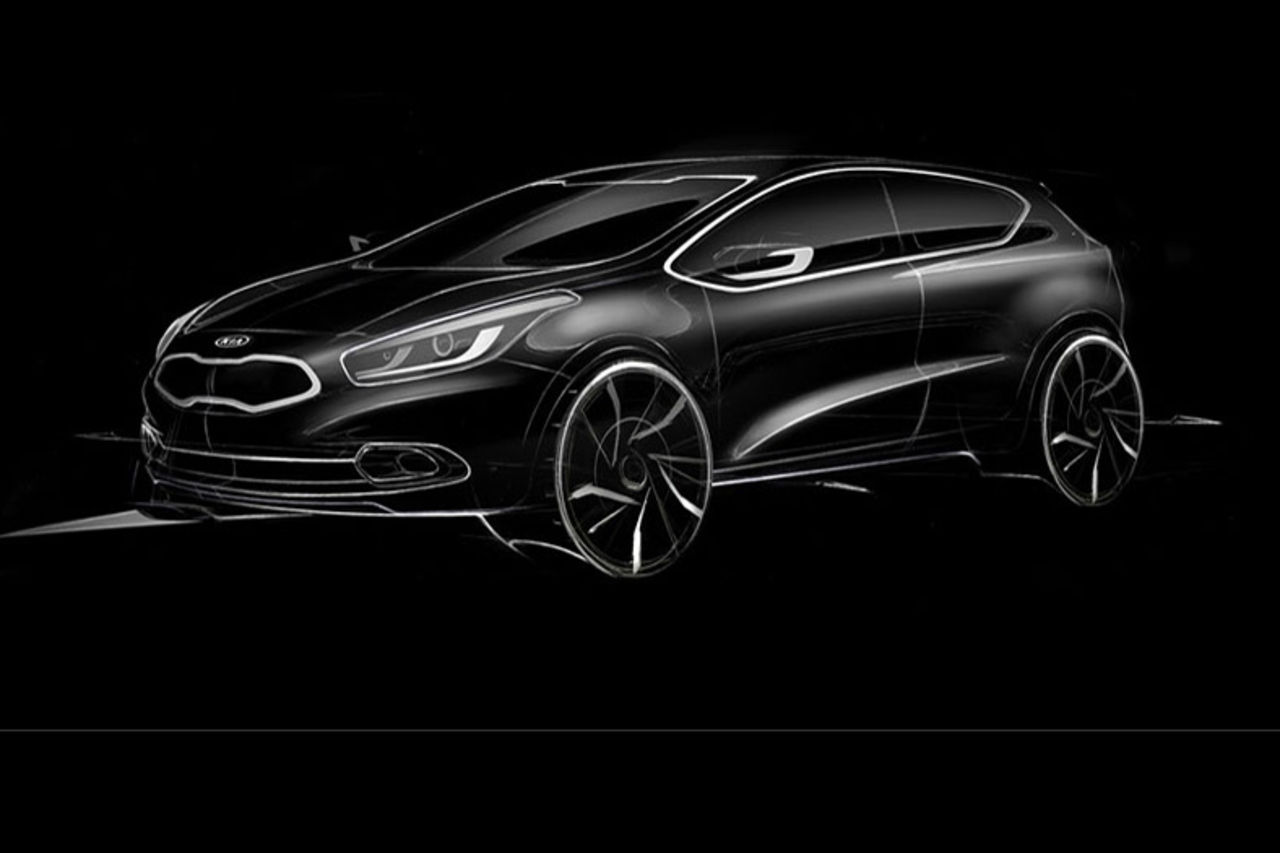Kias sportiga Pro_Cee'd visad på skiss