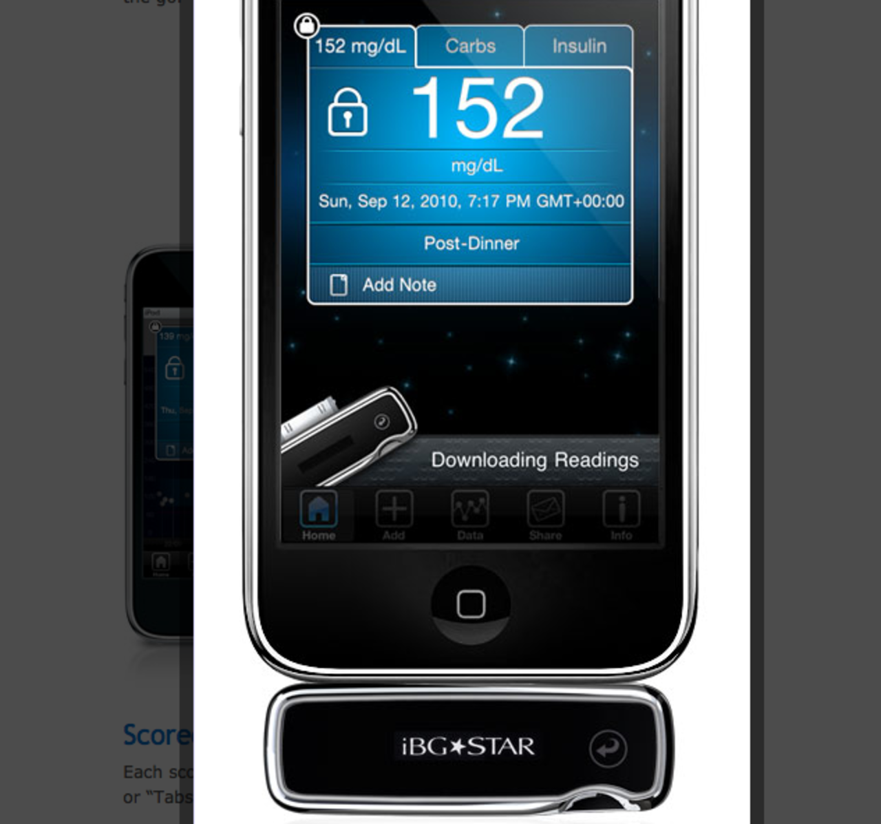 Blodsockermätare i iPhone