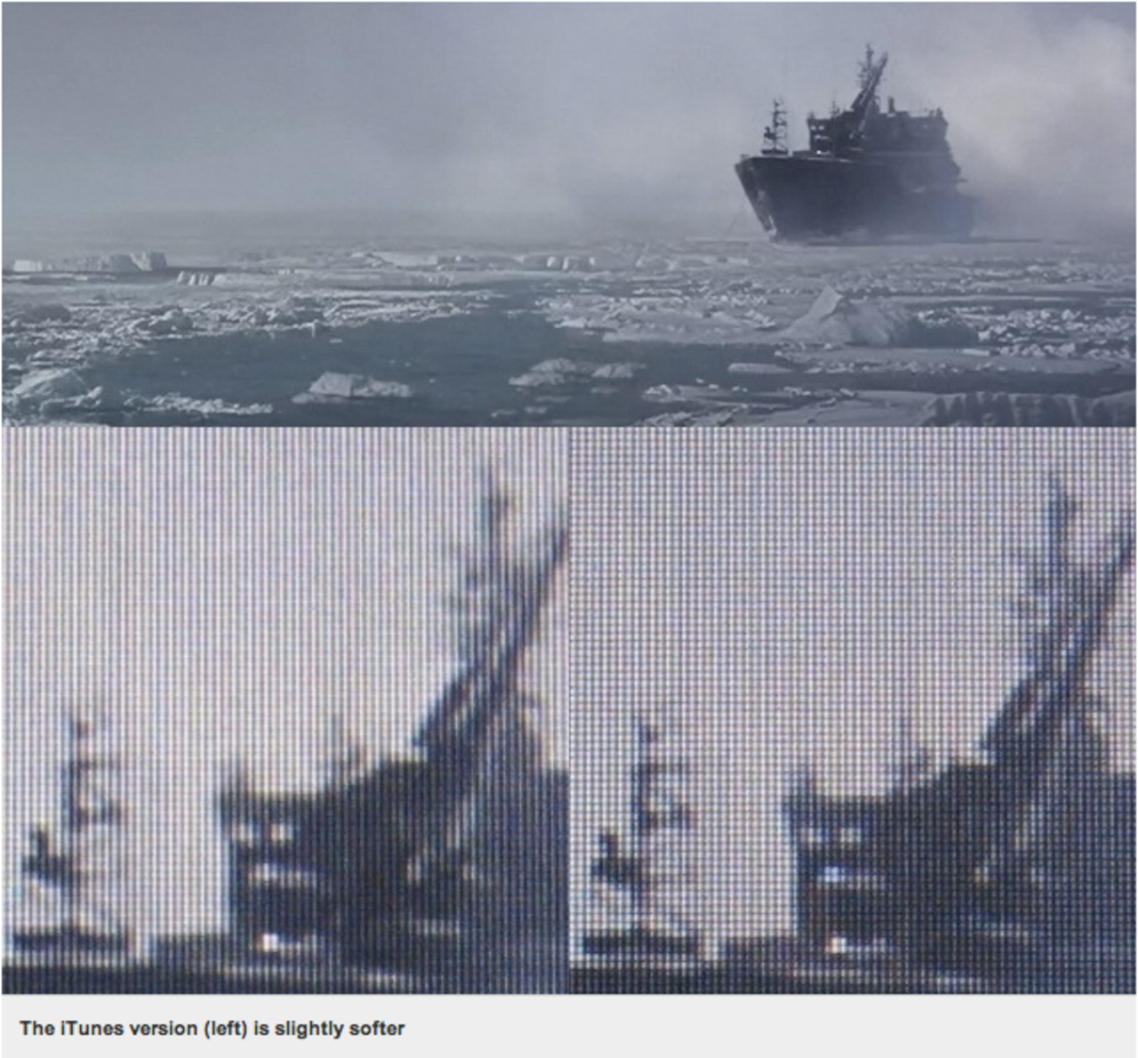 Blu-ray vs. iTunes 1080p-film