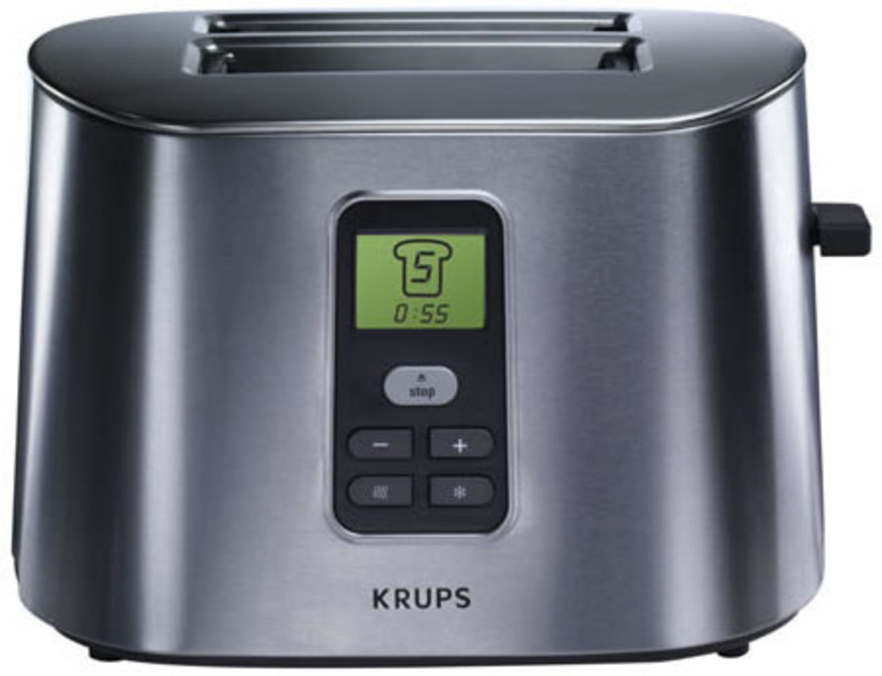 Snygg brödrost med LCD-skärm