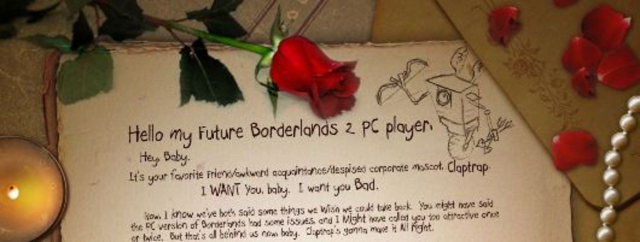 Claptrap lovar att PC-versionen av Borderlands 2 blir bra