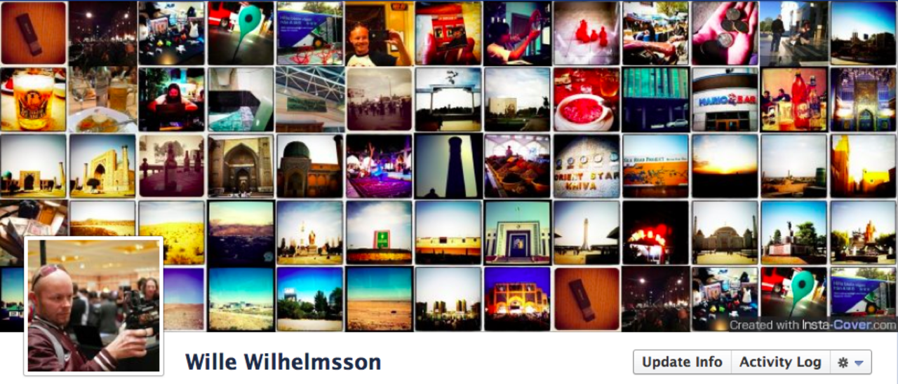 InstaCover - gör Facebook-bakgrund av dina Instagram-bilder