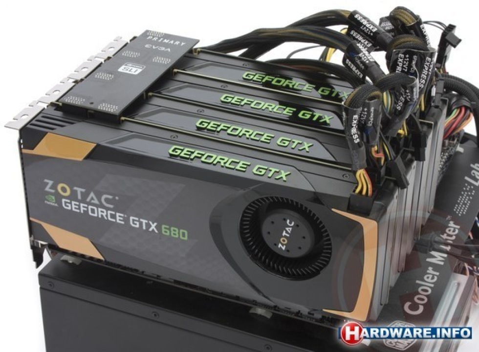 GeForce GTX 680 testad i quad-SLI