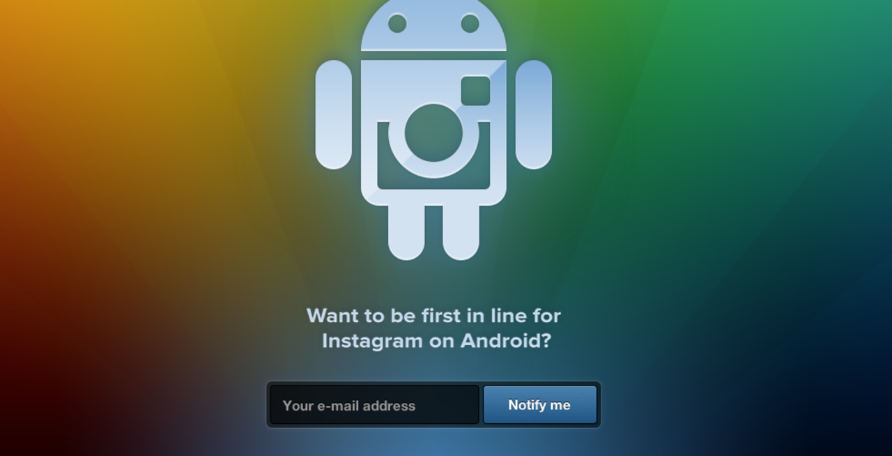 Skriv upp dig för Instagram till Android