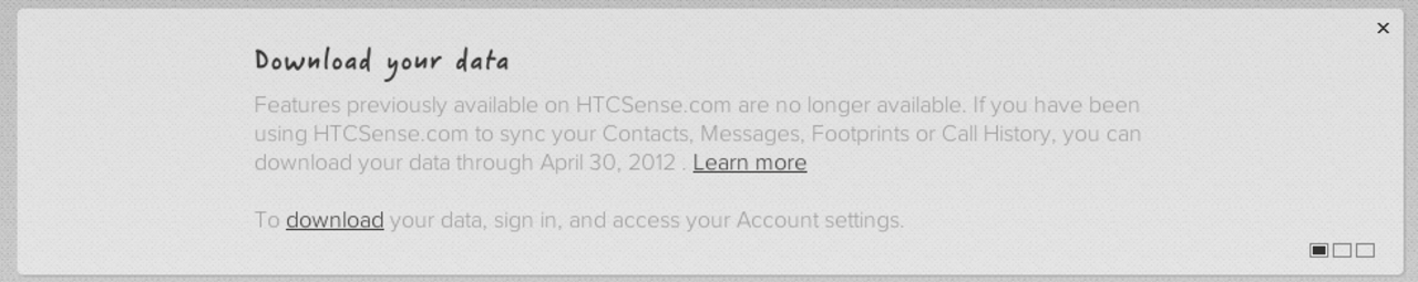 HTCSense.com släcker ned