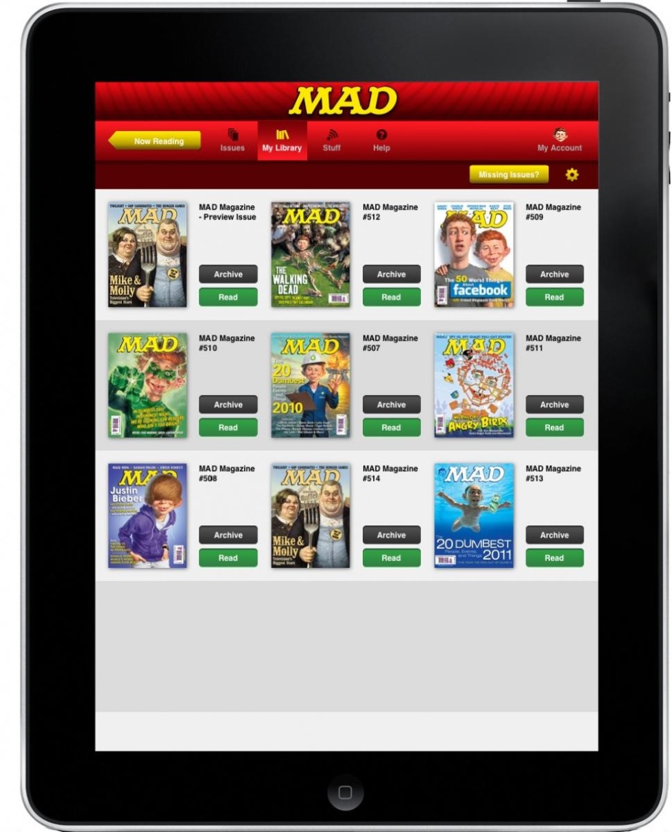 MAD kommer till iPad på söndag