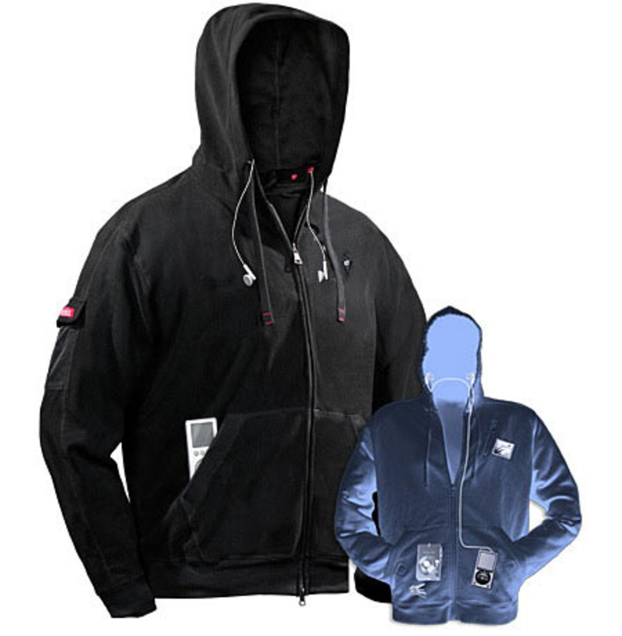 En luvtröja med plats för dina prylar